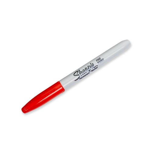 Marcador permanente Sharpie punta fina rojo